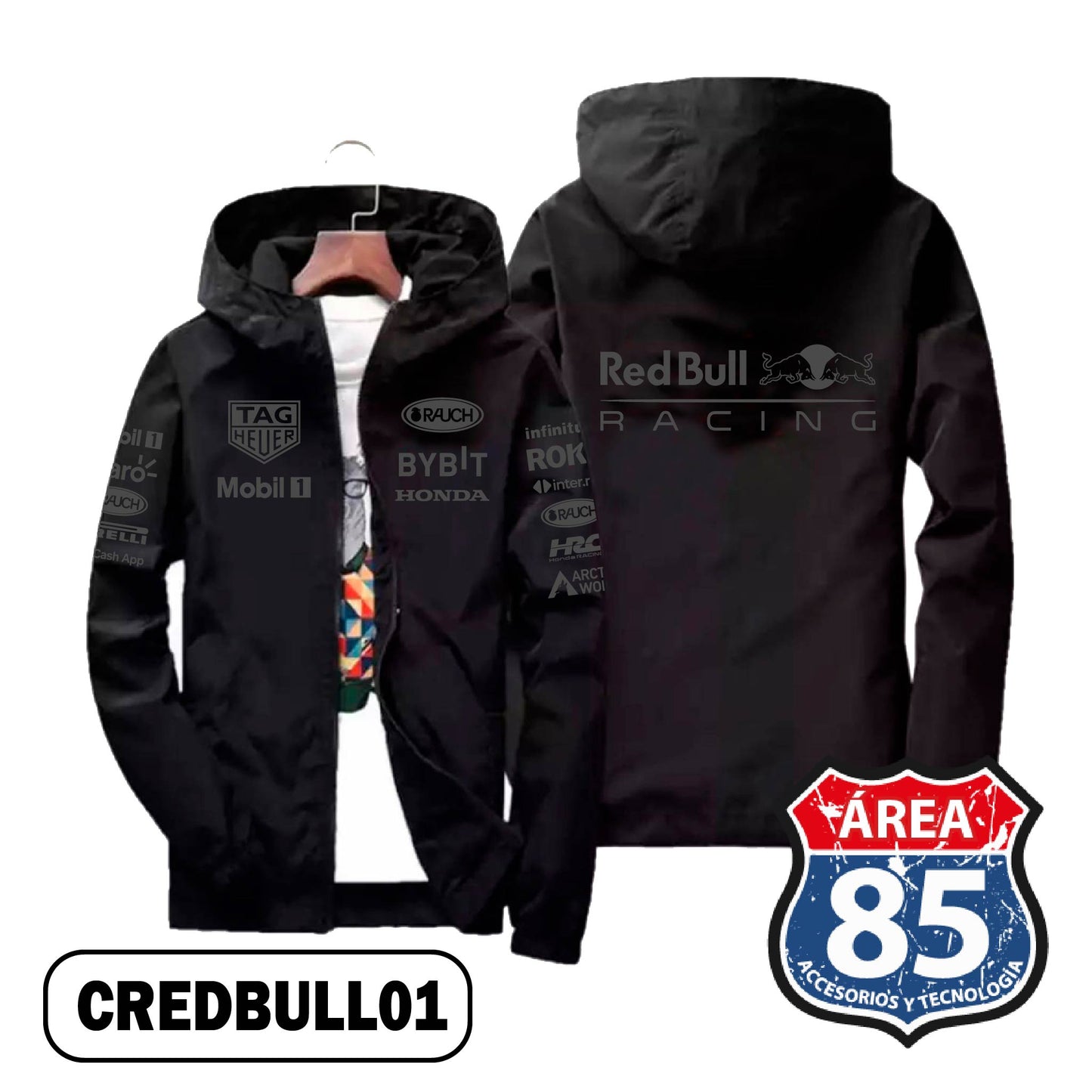 CHAQUETA ROMPE VIENTO DEPORTIVA -CREDBULL01