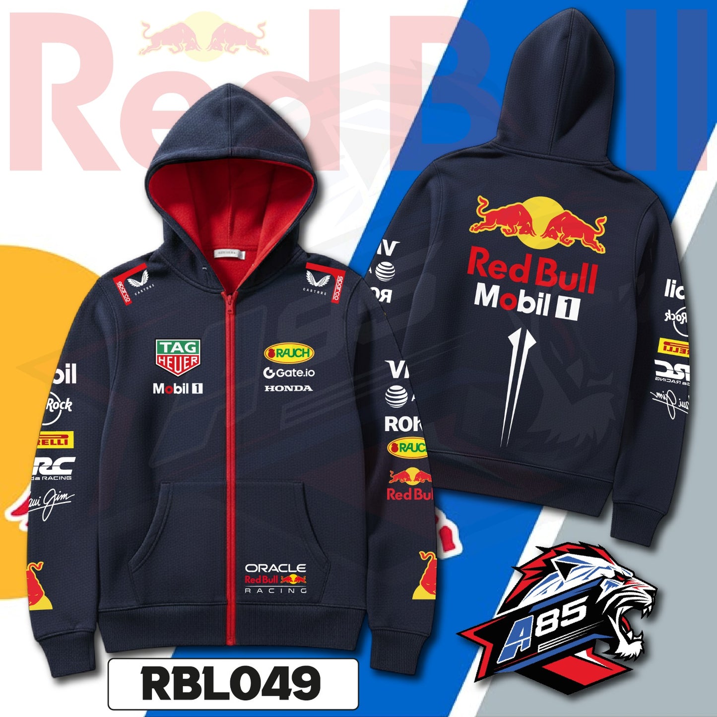 BUZO REDBULL CREMALLERA 2025