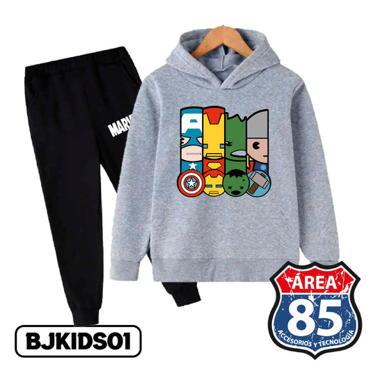 SUDADERA NIÑO  SACO + JOGGER 1-BJKIDS01