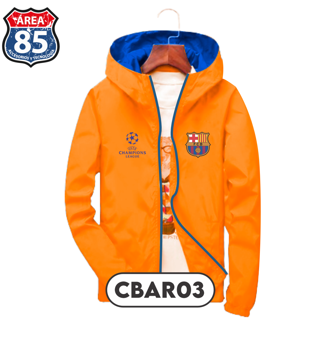 CHAQUETA NARANJA CBAR03